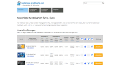 Desktop Screenshot of kostenlose-kreditkarte.com
